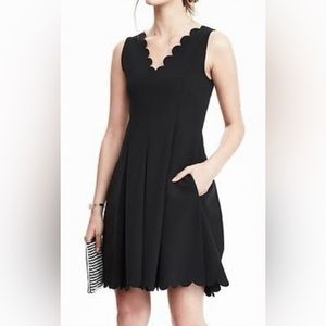 Banana Republic 00P Black Cocktail Party Dress Sleeveless